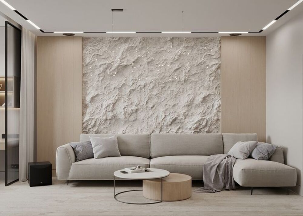 Отделка камнем в интерьере городской квартиры: 15 вариантов применения