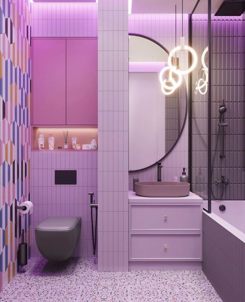 Фиолетовый цвет в интерьере: 10 идей оформления