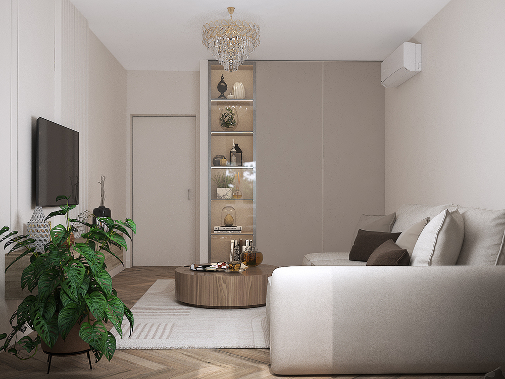 Современная классика в интерьере эргономичной двушки