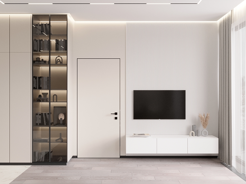 Идеальный пример модернизма в интерьере четырехкомнатной квартиры