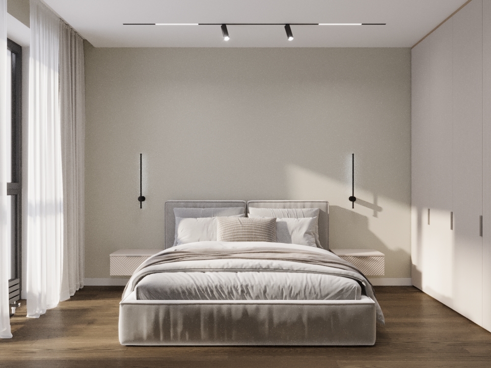 Проект ReRooms: строгий минимализм в интерьере просторной трешки