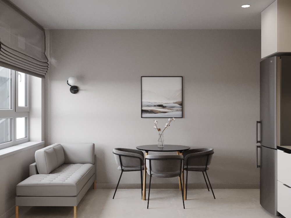 Брутальная однушка в стиле минимализм от ReRooms