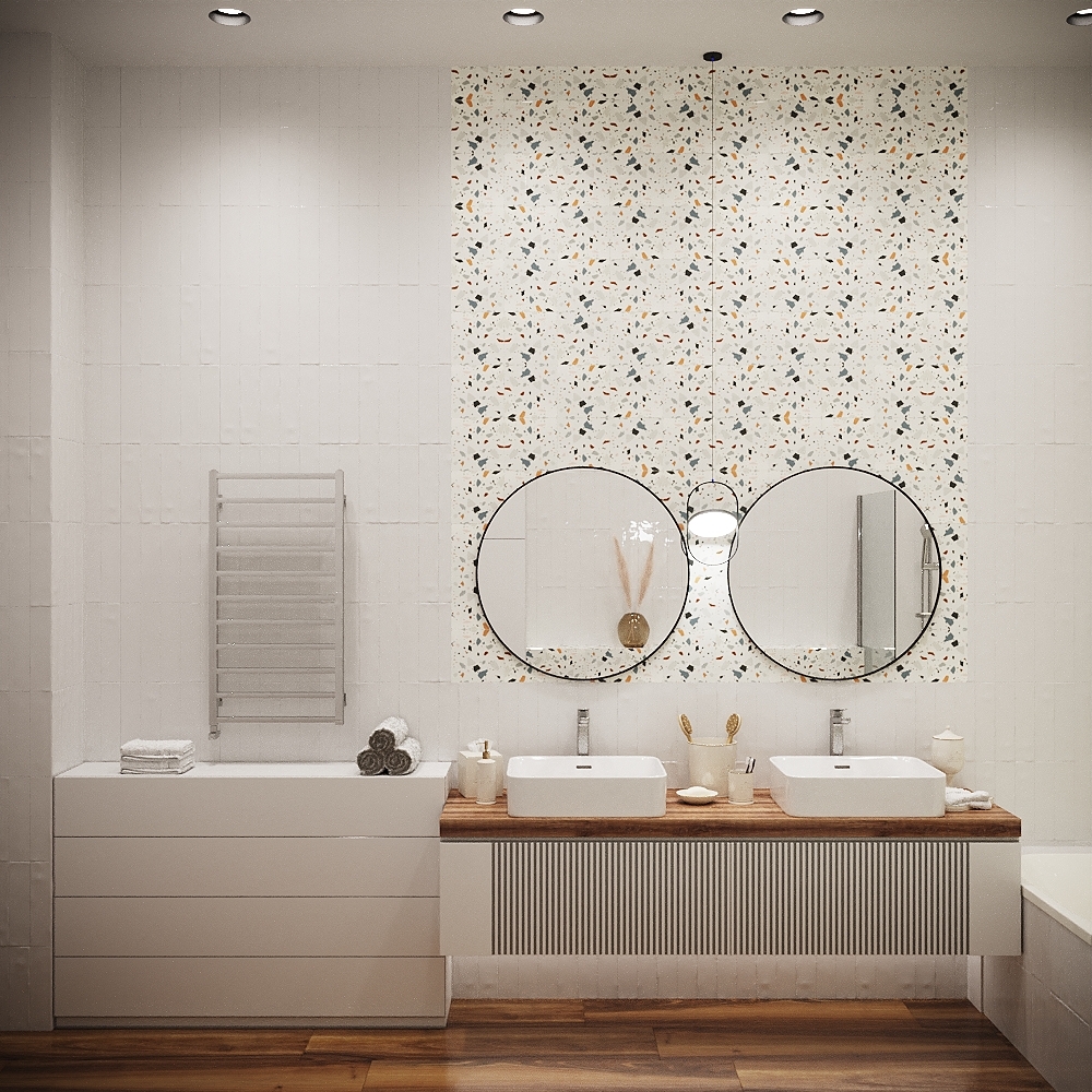 Стены в ванной комнате: 40 фото разных вариантов отделки