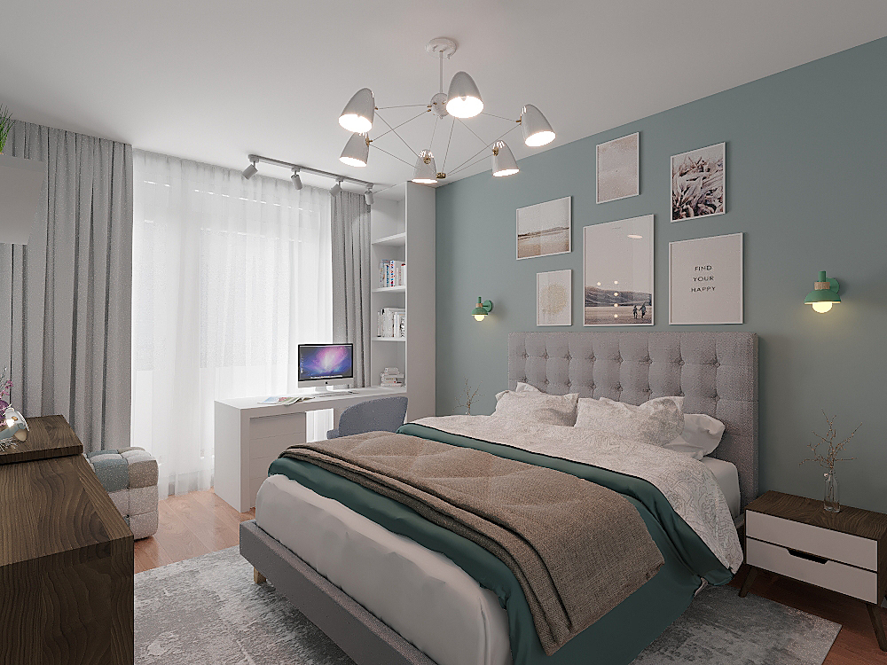 Спальня в скандинавском стиле: идеи и примеры