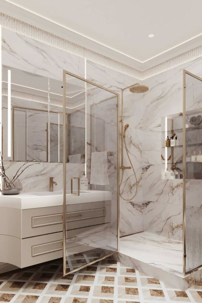 Мрамор в интерьере: 10 идей для декора квартиры