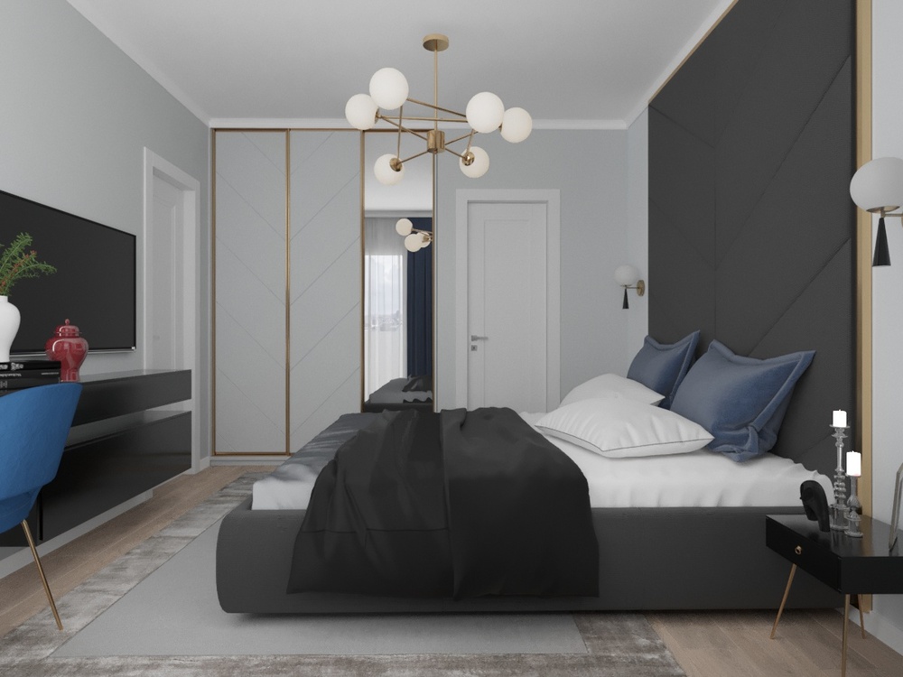 Как спрятать шкаф в спальне