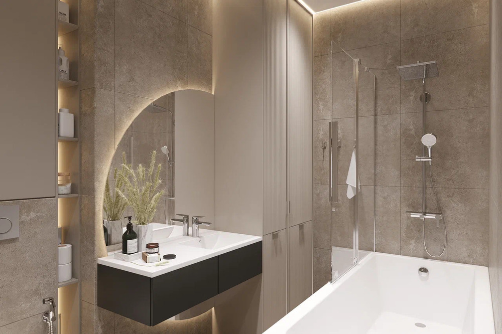 Натяжной потолок в ванной: все за и против