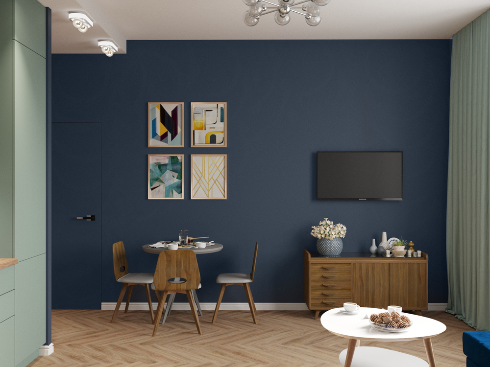 30 вдохновляющих примеров интерьера в синих тонах