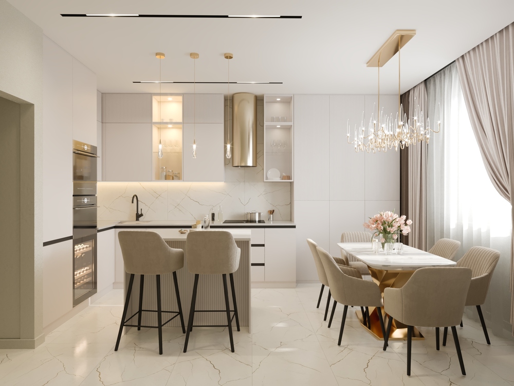 Как разместить барную стойку в маленькой кухне