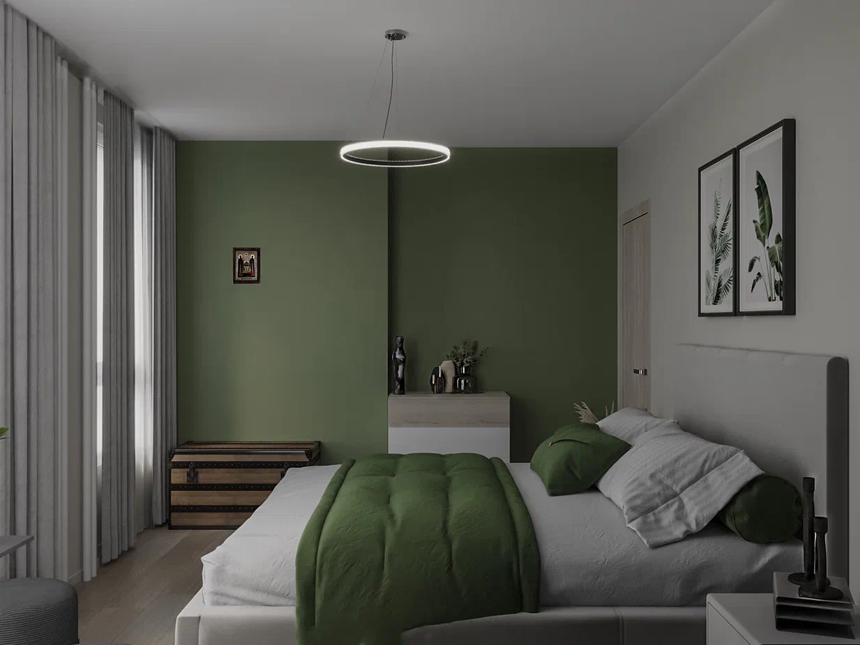 Фото № 44: Как красиво и практично оформить стены в спальне: идеи и советы