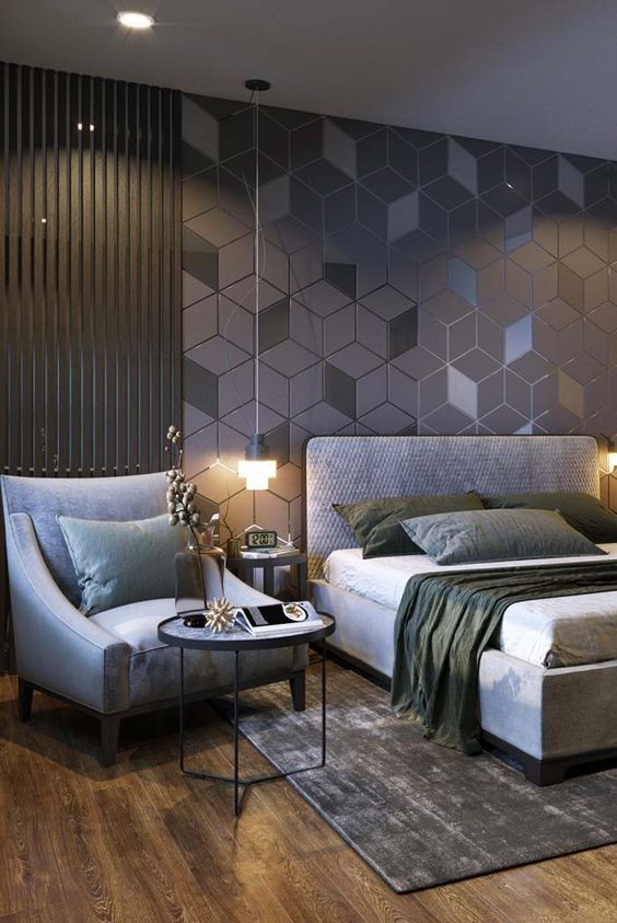 Фото № 37: Как красиво и практично оформить стены в спальне: идеи и советы