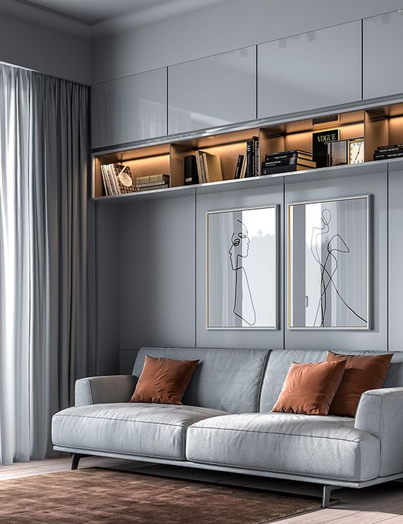 Фото № 22: Современная модульная мебель для гостиной: 20 лучших фотопримеров