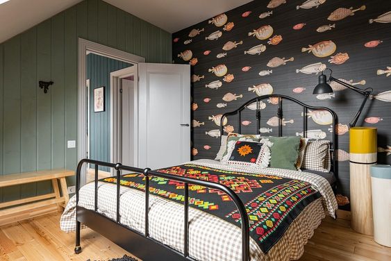 Фото № 26: Как декорировать кровать: 30 модных вариантов постельного белья