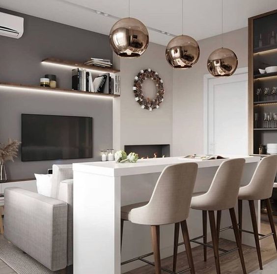 Фото № 7: Дизайн кухни с диваном: 40 модных идей