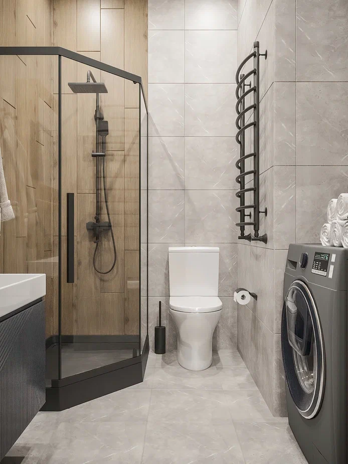 Фото № 6: 10 классных идей оформления маленького туалета