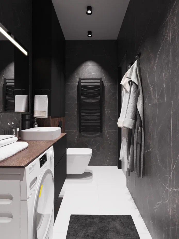 Фото № 7: Натяжной потолок в ванной: все за и против