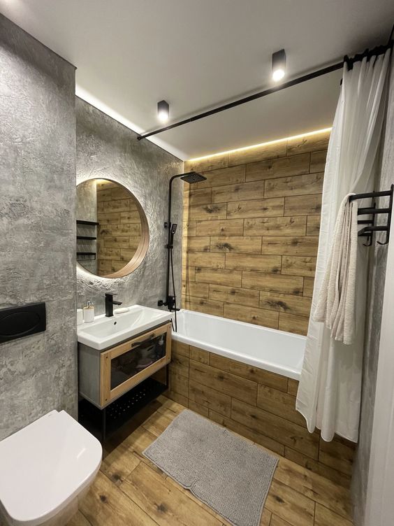 Фото № 11: Натяжной потолок в ванной: все за и против