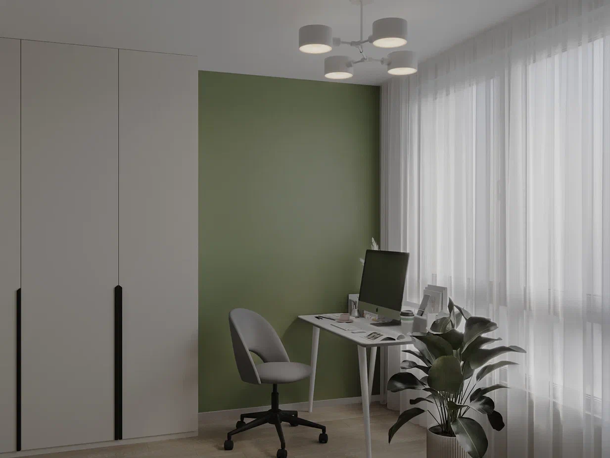 Фото № 4: Оливковый цвет в интерьере: 15 модных сочетаний