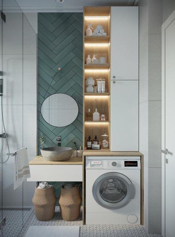 Фото № 11: Как удобно устроить хранение под раковиной: 15 примеров