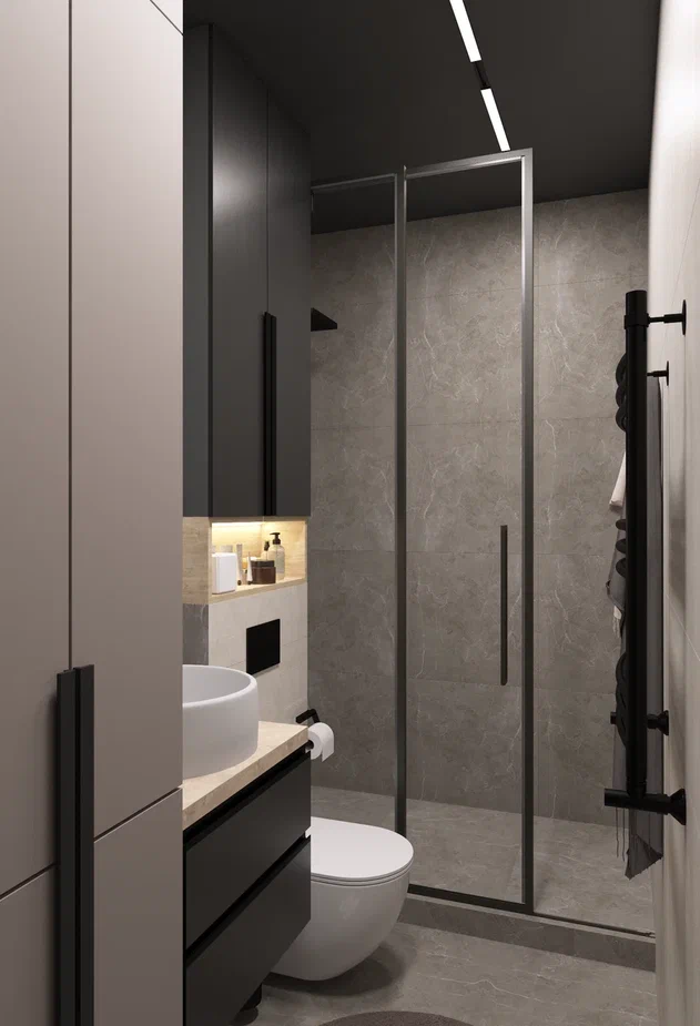 Фото № 7: 15 идей для хранения всего необходимого в крошечных ванных