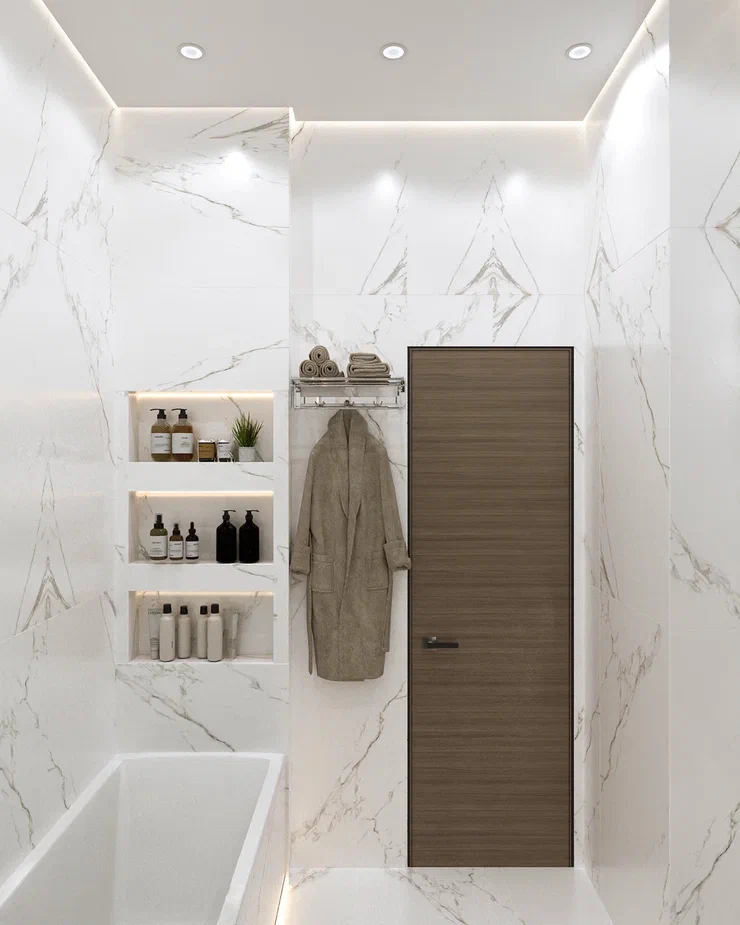 Фото № 3: 15 идей для хранения всего необходимого в крошечных ванных