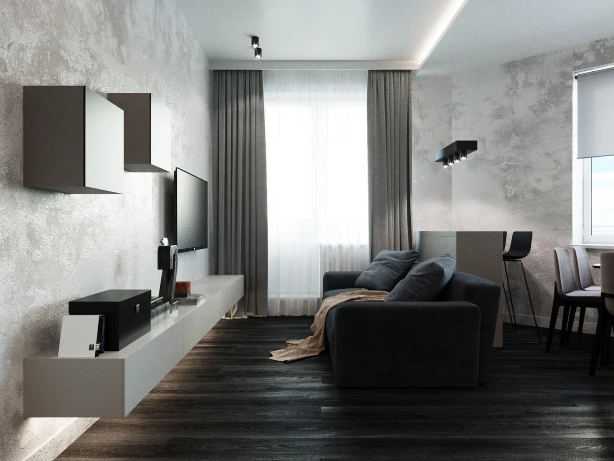 Фото № 24: Крашеные стены в интерьере: 27 волшебных идей