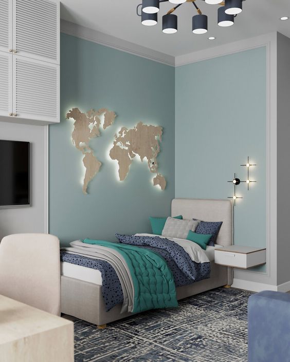 Фото № 12: Сочетание бирюзового цвета в интерьере: 20 необычных идей