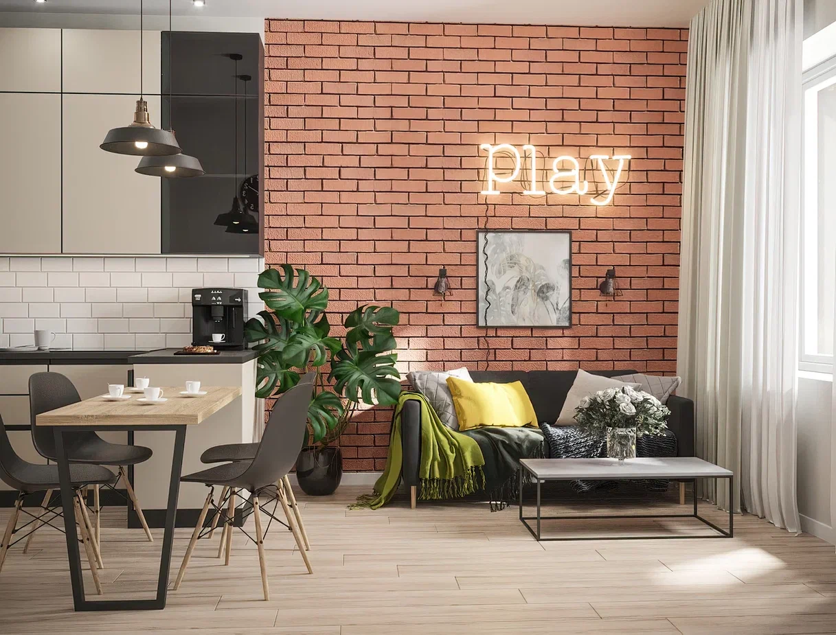 Фото № 29: 30 вариантов кирпичных стен в интерьере, которые не оставят вас равнодушным