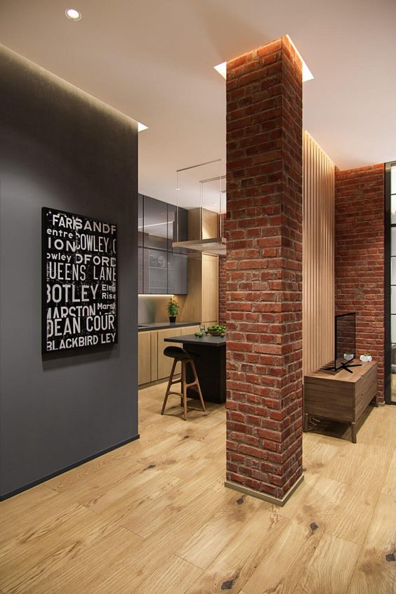 Фото № 20: 30 вариантов кирпичных стен в интерьере, которые не оставят вас равнодушным