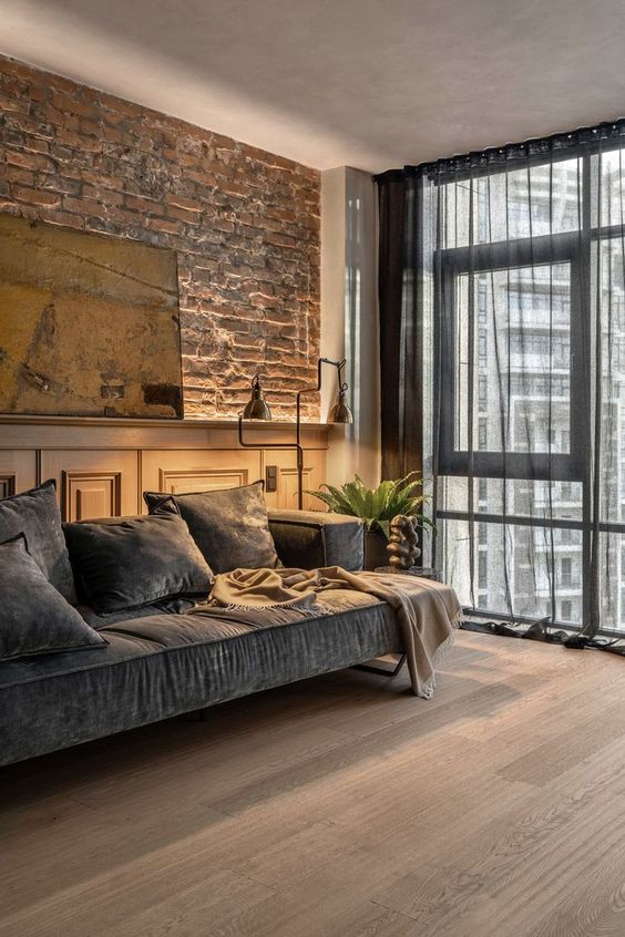 Фото № 15: 30 вариантов кирпичных стен в интерьере, которые не оставят вас равнодушным