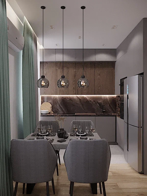 Фото № 5: Компактная мебель для маленькой кухни: 15 вариантов