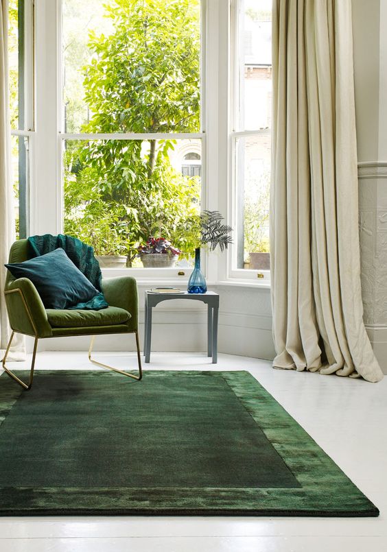 Фото № 24: Как дополнить интерьер с помощью ковра: 25 уютных примеров