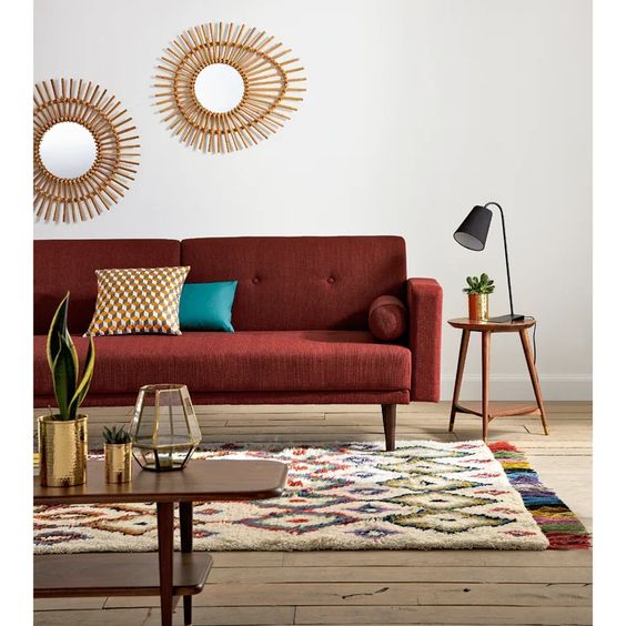 Фото № 20: Как дополнить интерьер с помощью ковра: 25 уютных примеров