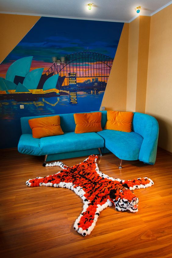 Фото № 18: Как дополнить интерьер с помощью ковра: 25 уютных примеров