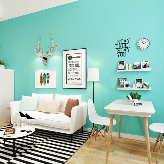 Фото № 26: Почему дизайнеры так любят цвет тиффани: раскрываем карты