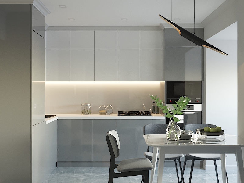 Фото № 2: Лаконичная квартира 64.8 м² в Подмосковье