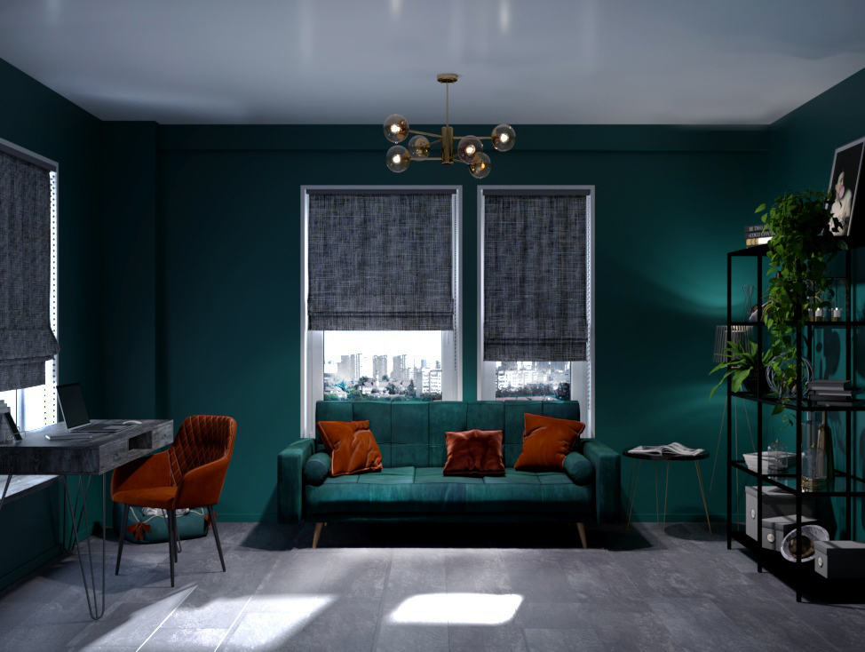 Фото № 1: Интерьер с характером: двухкомнатная квартира 46.89 м² в Москве