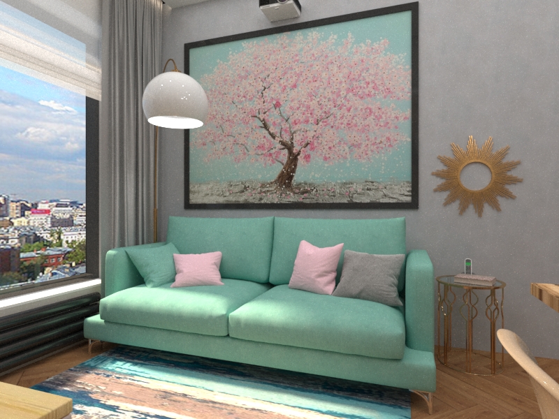 Фото № 1: Эргономичная квартира 45 м² для мамы и двух дочек в Москве