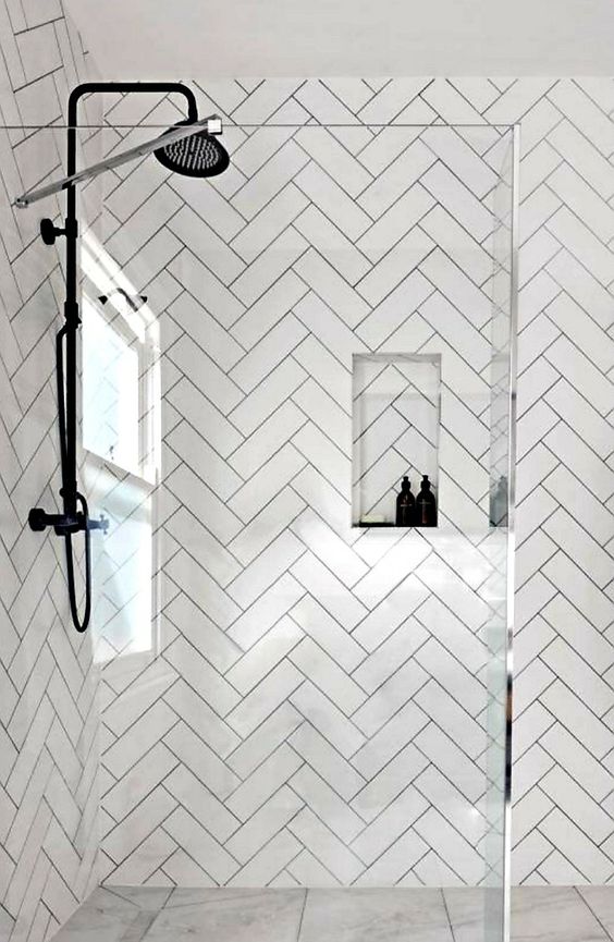 Фото № 3: Невероятная геометрия: 9 способов укладки плитки «кабанчик»