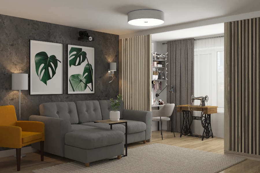 Фото № 22: Ширмы и перегородки для комнаты: 22 необычные идеи