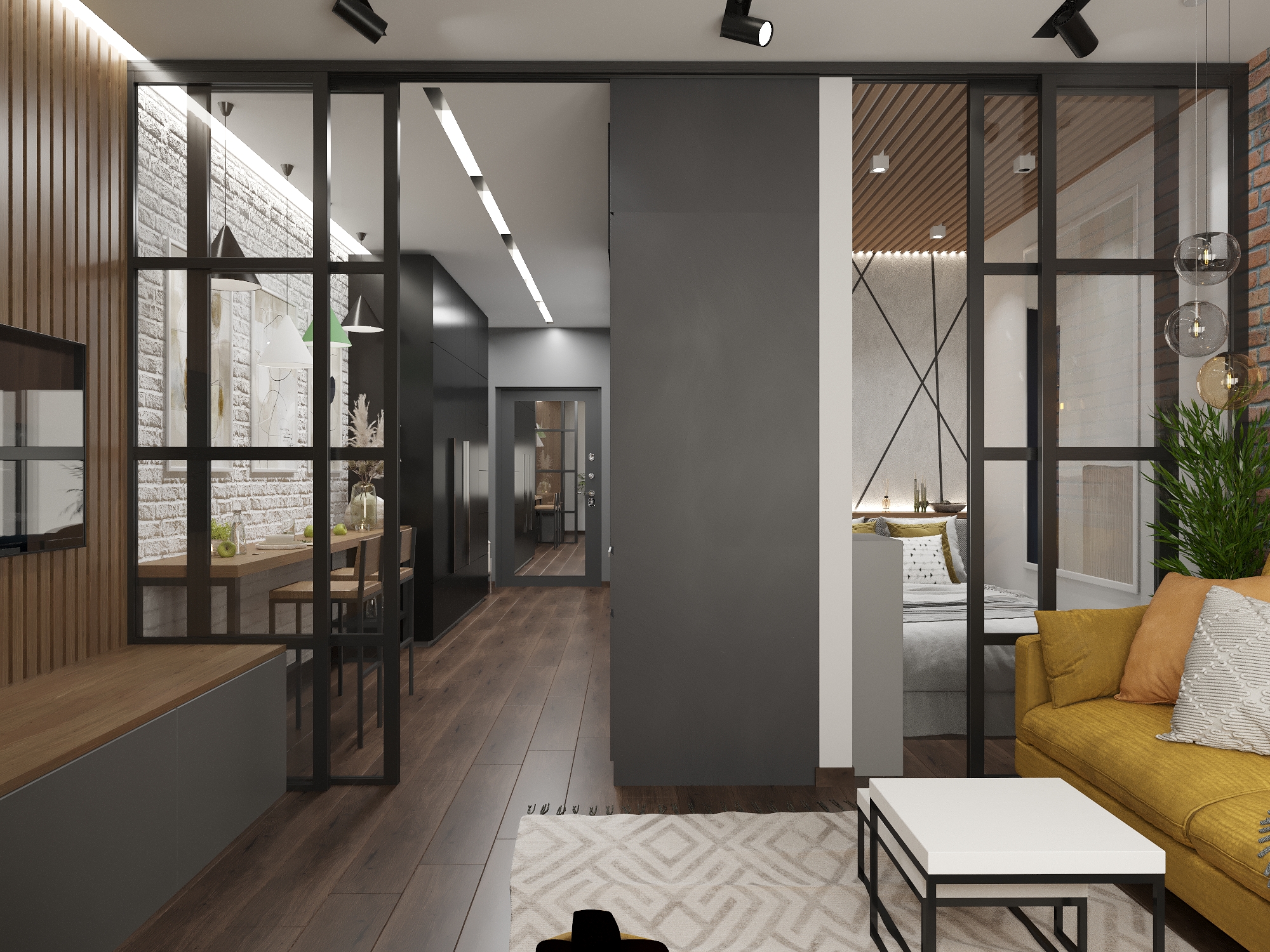 Фото № 20: Ширмы и перегородки для комнаты: 22 необычные идеи