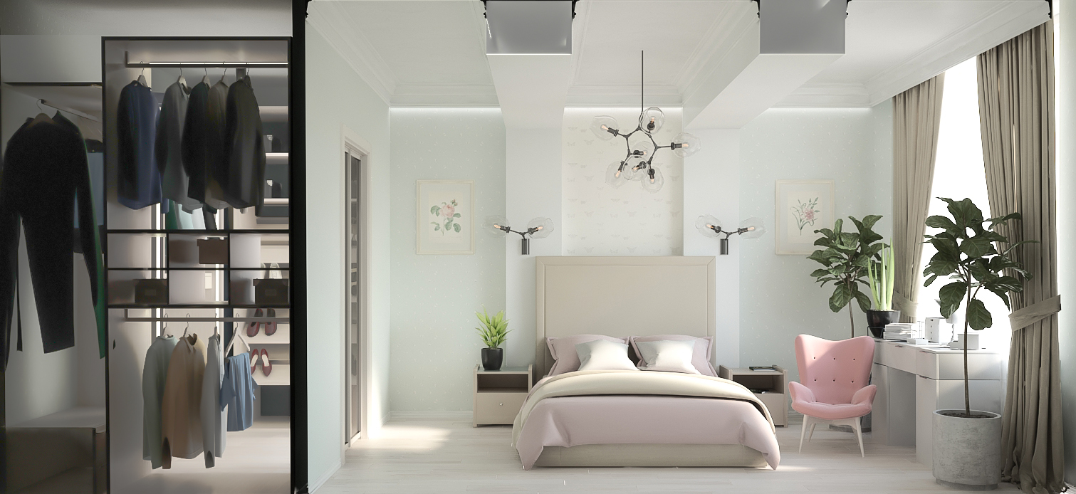 Фото № 18: 18 стильных спален с угловым шкафом