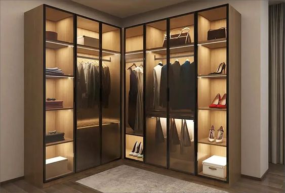 Фото № 5: 18 стильных спален с угловым шкафом