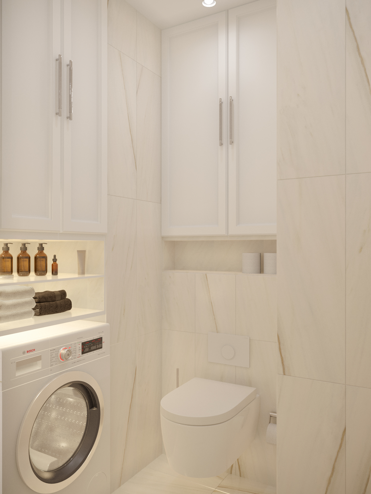 Фото № 10: Дизайн маленькой ванной комнаты: 10 принципов