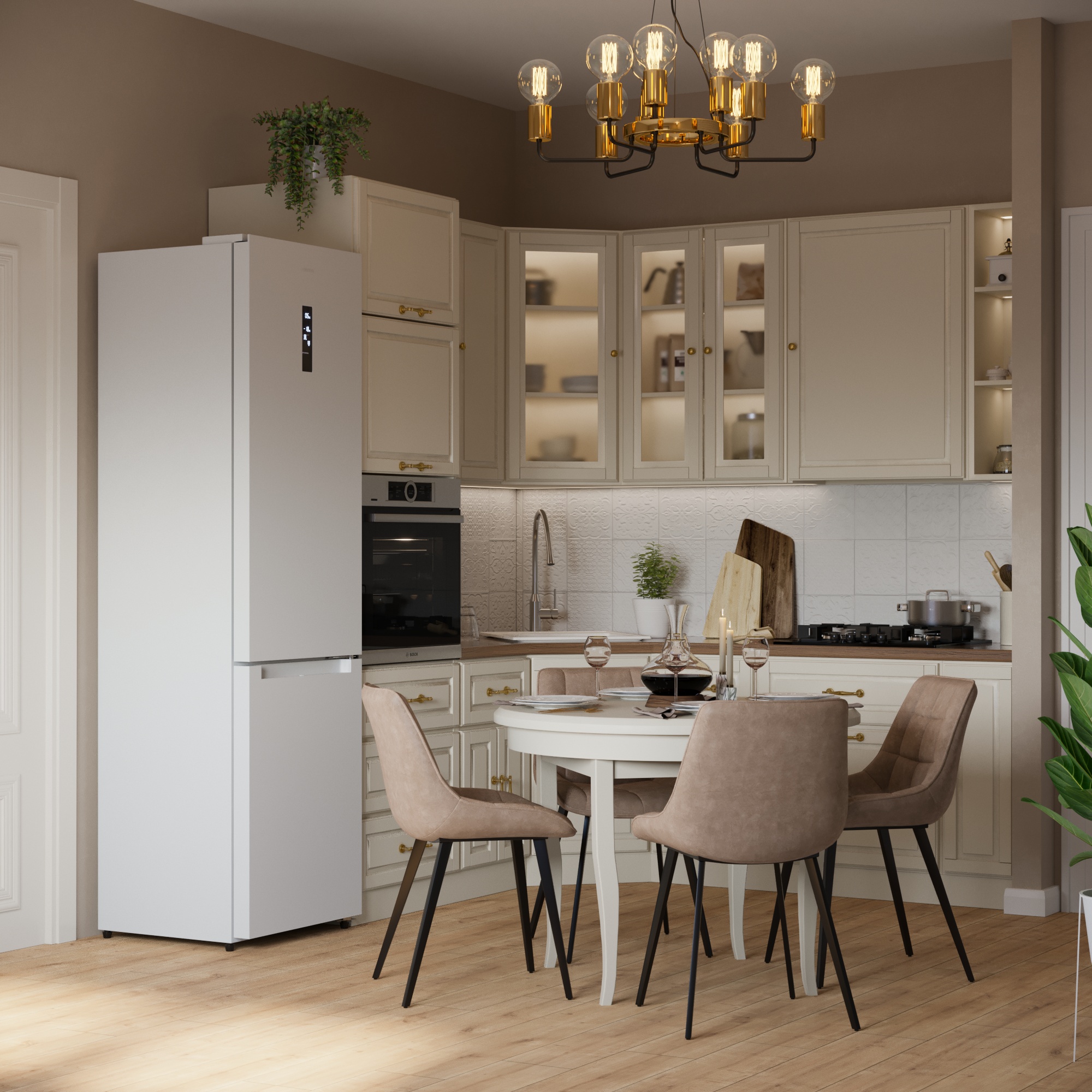 Фото № 2: 14 современных идей дизайна угловой кухни