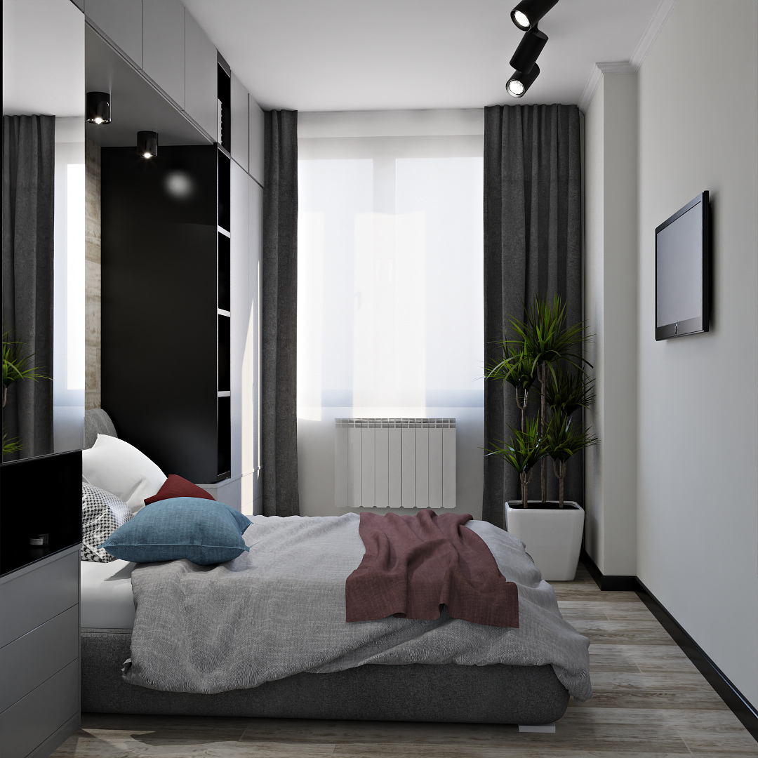 Фото № 7: Дизайн однокомнатной квартиры в доме серии КОПЭ