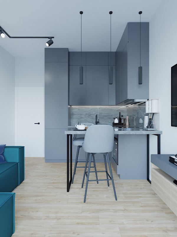 Фото № 8: Дизайн двушки-«распашонки» в панельном доме серии П-44Т