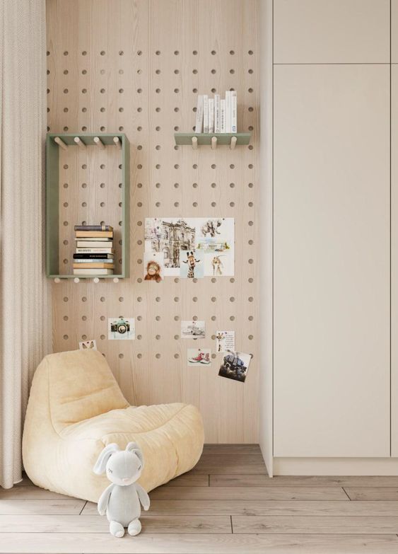 Фото № 28: Пегборд в интерьере: как организовать креативное хранение в разных комнатах — 18 ярких идей