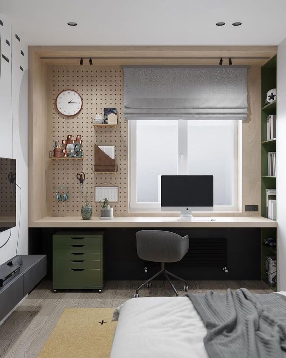 Фото № 27: Пегборд в интерьере: как организовать креативное хранение в разных комнатах — 18 ярких идей