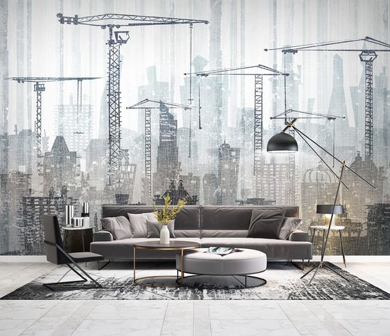 Фото № 3: Обои с изображением города: 33 примера в интерьере